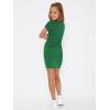 imageSHENHE Girls Basic Short Sleeve Crew Neck Bodycon T Shirt Pencil Mini DressesGrass Green
