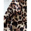 imageSHENHE Womens 2 Piece Satin Pajama Set Leopard Short Sleeve Button Down Pj Shorts SetYellow