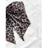 imageSHENHE Womens Y2k Sexy Twist Open Front Leopard Tube Strapless Split Bandeau Crop TopBrown
