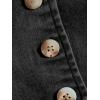 imageSHENHE Womens Denim Tops Y2K Halter Button Up Strapless Jean Vest Western Going Out Crop TopBlack