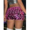 imageSHENHE Womens Sequin Skirt Glitter Low Rise Bodycon Sexy Mini Skirt Rave Sparkly SkirtHot Pink