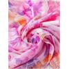 imageSHENHE Womens Floral Tie Dye Wide Strap Square Neck Ruched Casual Fitted Crop Tank TopLilac Purple Pink