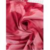 imageSHENHE Womens Floral Tie Dye Wide Strap Square Neck Ruched Casual Fitted Crop Tank TopRose Red