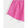 imageSHENHE Womens Tie Halter Neck Backless Ruffle Hem Sexy Peplum Crop Top Sleeveless TopHot Pink