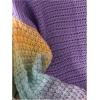 imageSHENHE Girls Crochet Sweater Crewneck Color Block Colorful Cute Knit Pullover SweaterPurple
