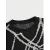 imageSHENHE Mens Crew Neck Graphic Sweater Long Sleeve Gothic Loose Sweater Pullover TopSpiderweb Black