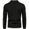 imageSHENHE Mens Sweatshirt Letter Print Mock Neck Long Sleeve Casual Pullover Sweatshirts TopBlack