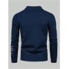 imageSHENHE Mens Sweatshirt Letter Print Mock Neck Long Sleeve Casual Pullover Sweatshirts TopDark Blue
