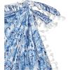 imageSHENHE Womens Paisley Print Beach Sarong Pareo Coverups Wrap Short Skirt with TasselsBlue and White