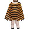 imageSHENHE Womens Plus Size Ripped See Through Bell Sleeve Sexy Grunge Distressed Sweater PulloverOrange